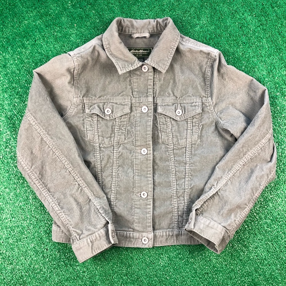 Eddie Bauer Corduroy Jacket Sage Womens Small